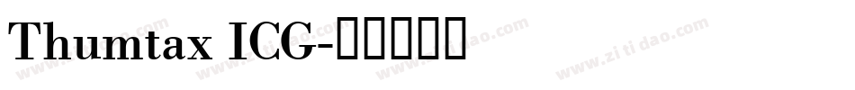 Thumtax ICG字体转换